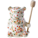 Pote de Mel de Cerâmica em forma de urso com  capacidade para 300ml