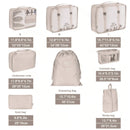 Kit Bolsas Organizadoras Para Mala de Viagem - Compre 5 Leve 7