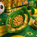 Kit Petisqueira Canoa Verde e Amarela – 14 Peças para Petiscos, Molhos e Festas