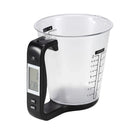 Copo Medidor INTELIGENTE 3 em 1  a bateria, Mede Peso, Volume e Temperatura