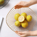 Cesta de Frutas feita de Fios de Metal Estilo Contemporâneo