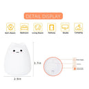 Mini Abajur de Silicone em Formato de Gatinho