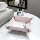 Porta Obejesto de Couro Dobrável para Organizar e Decorar