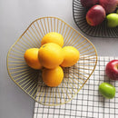 Cesta de Frutas feita de Fios de Metal Estilo Contemporâneo