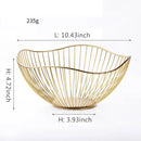 Cesta de Frutas feita de Fios de Metal Estilo Contemporâneo