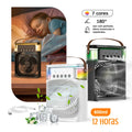 Mini Ventilador com Climatizador Umidificador Portátil Reservatório 600ml