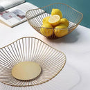 Cesta de Frutas feita de Fios de Metal Estilo Contemporâneo