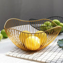 Cesta de Frutas feita de Fios de Metal Estilo Contemporâneo