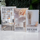 Conjunto Caixa Livro Decorativa Organizadora 3 Peças