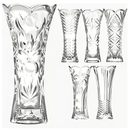 Vaso Decorativo em Vidro Estilo Europeu  de 19cm