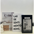 Conjunto Caixa Livro Decorativa Organizadora 3 Peças