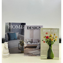 Conjunto Caixa Livro Decorativa Organizadora 3 Peças