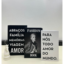 Conjunto Caixa Livro Decorativa Organizadora 3 Peças