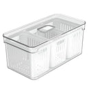 Organizador de Geladeira com Cesto e Controle de Ventilação